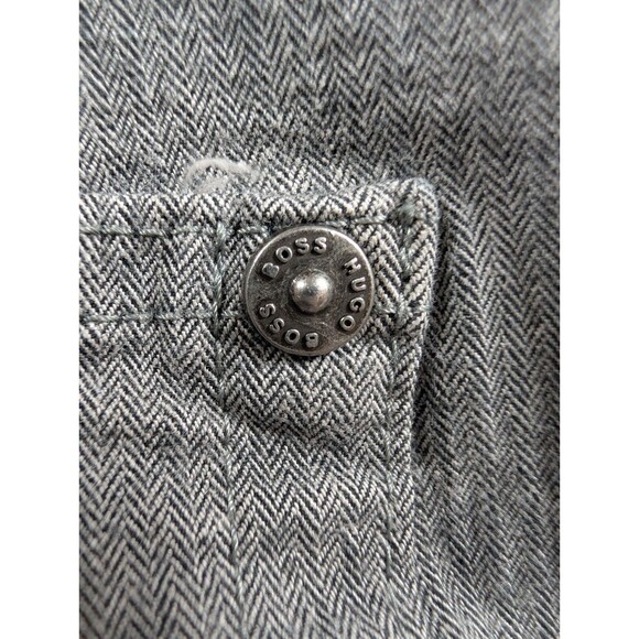 Hugo Boss Stretch Jeans Mens 34x34 Grey Regular  Fit Straight Designer - Picture 6 of 10